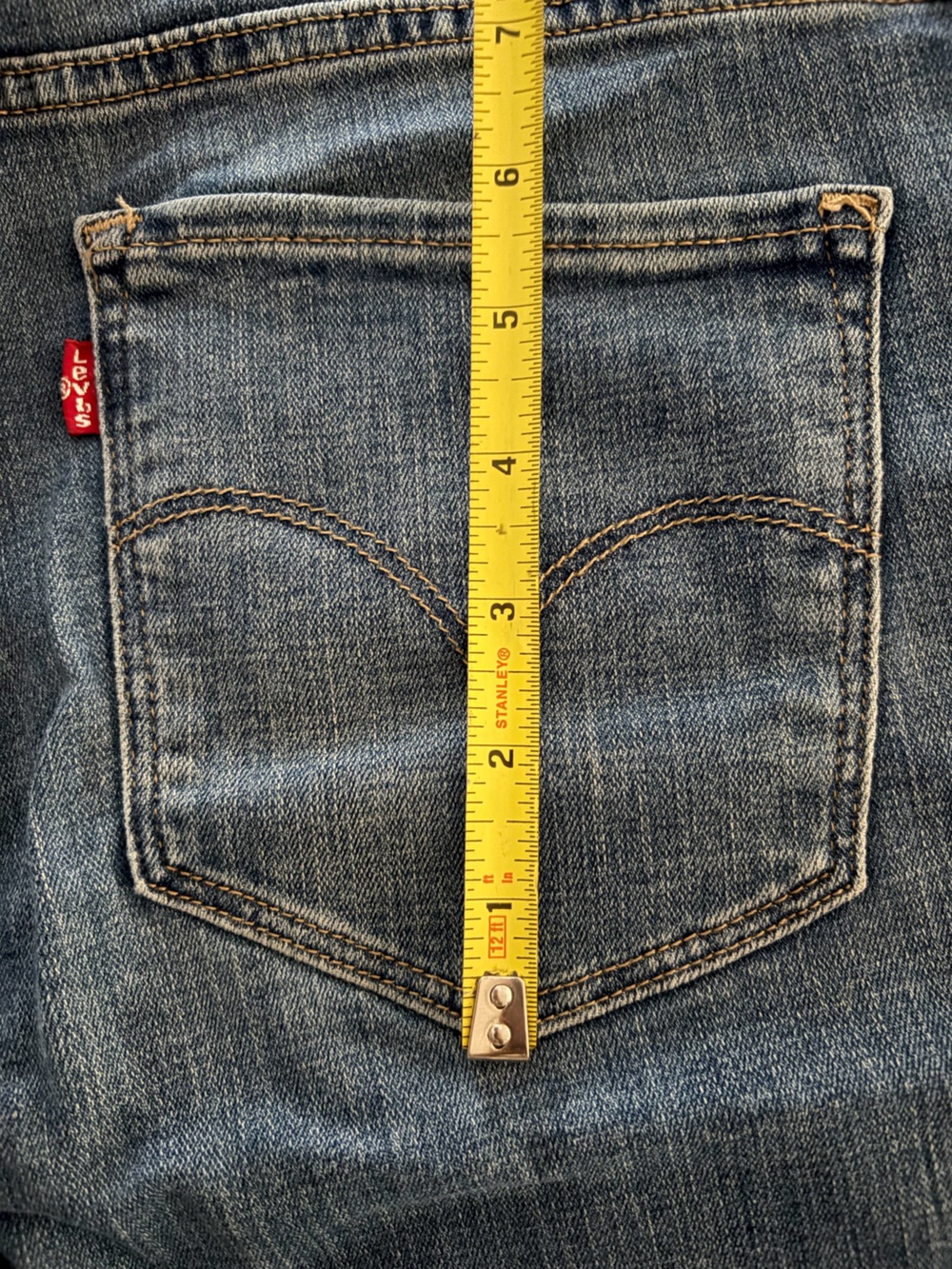 Levi's Bermuda Shorts size 31 STRETCH Jorts Classic 5 pocket Denim - Picture 8 of 9